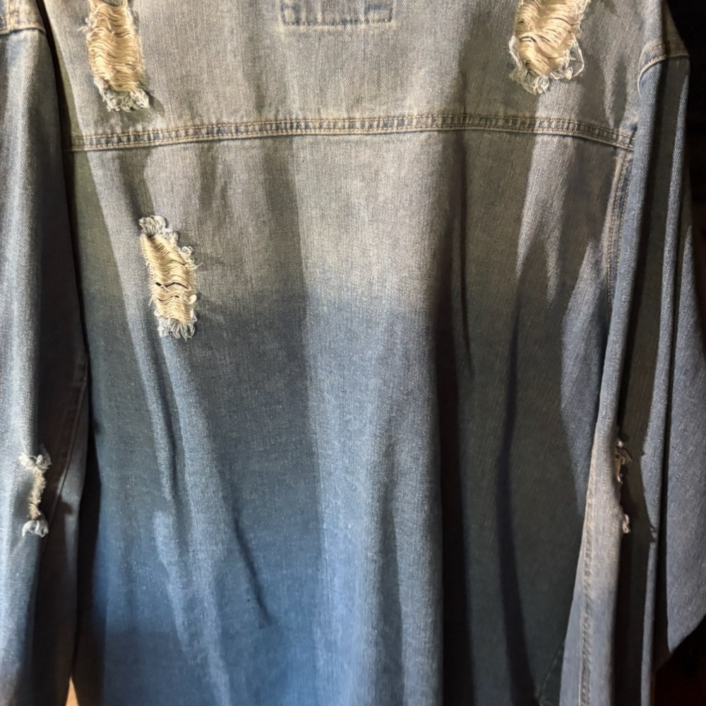 Distressed Denim Jacket - Picture 2 of 2